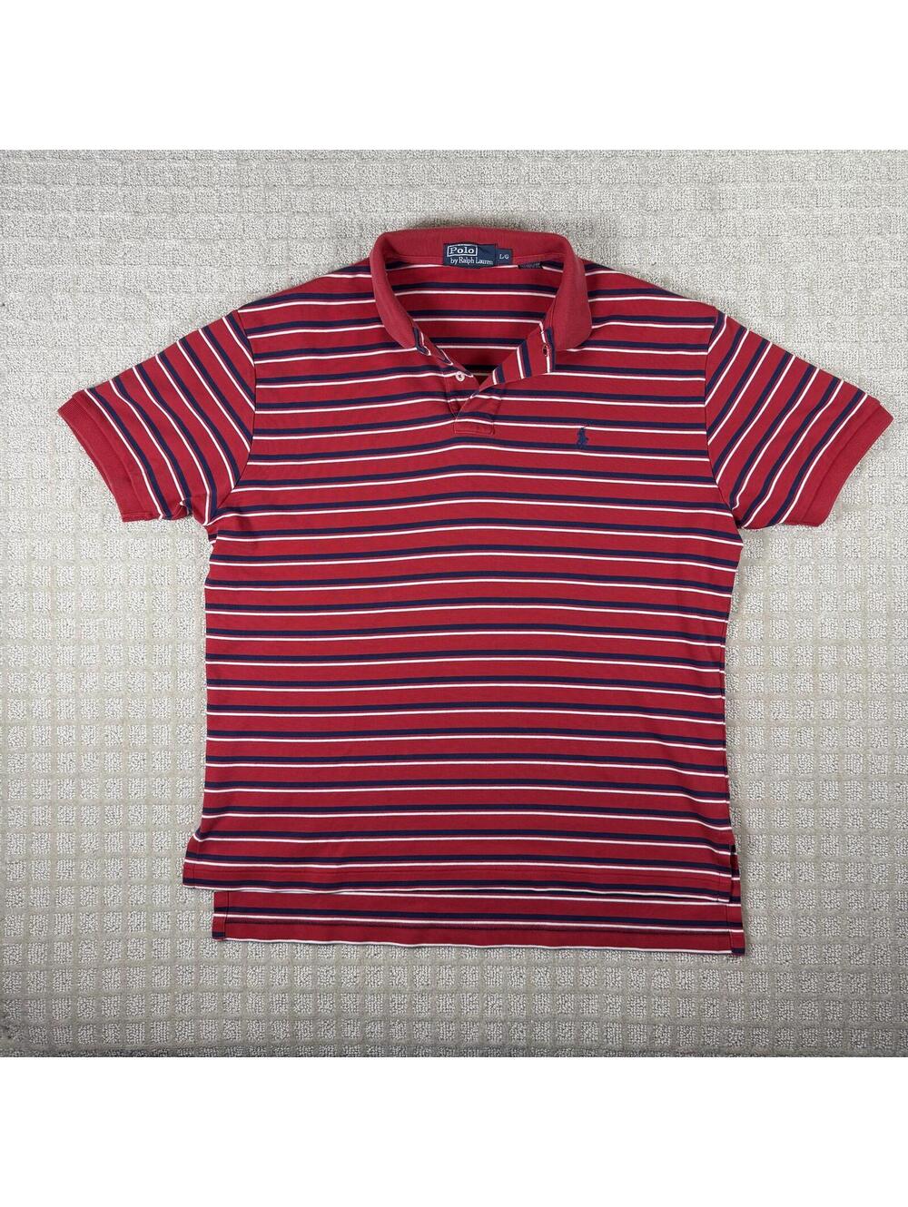Vintage Polo Ralph Lauren Striped Polo Shirt Large